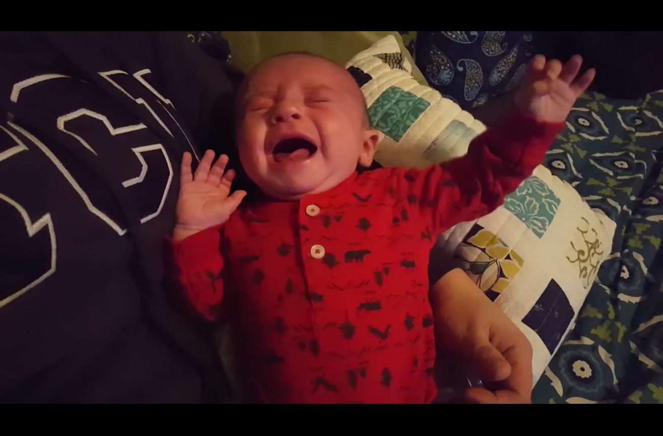 Baby won't stop crying until he hears the Imperial March.