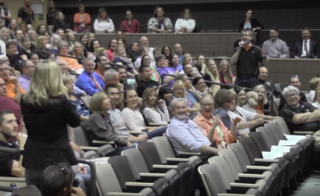Teachers Get A Hilarious Musical Surprise At Their Back To School Meeting 