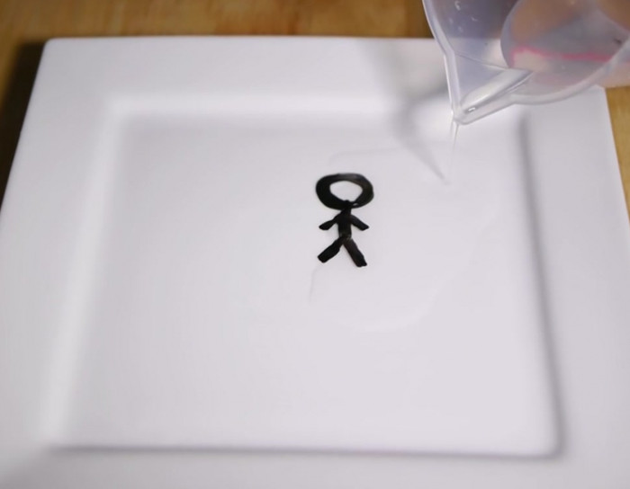 How to do the floating stick figure trick.