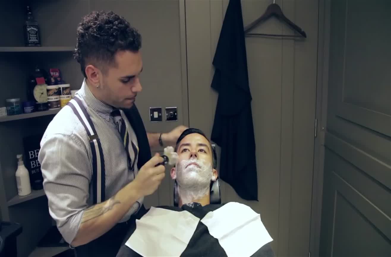 The perfect barber shave.