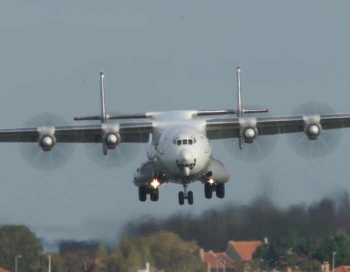 The biggest propeller plane in the world really is a thing to behold.