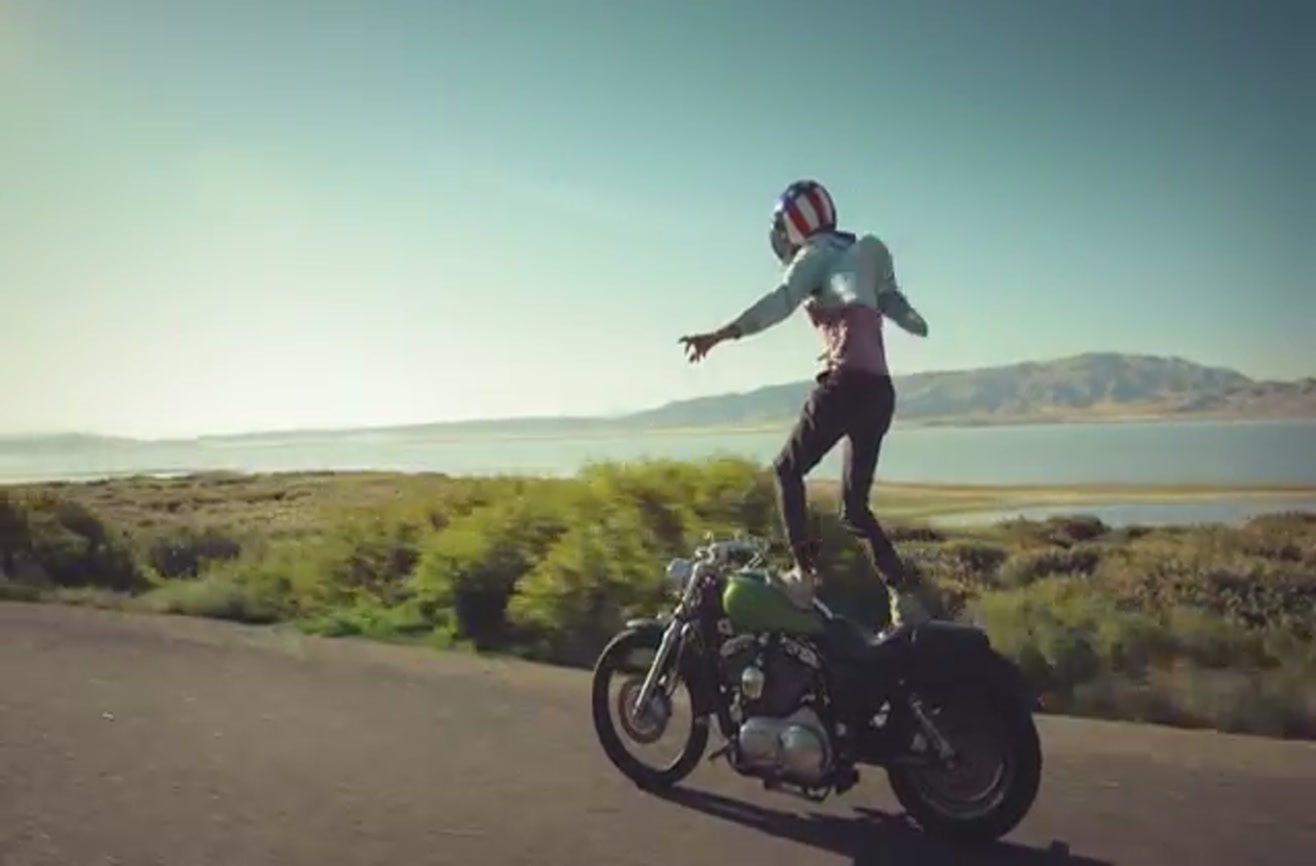 Motorcycle surfing at high speeds is both impressive and nerveracking.