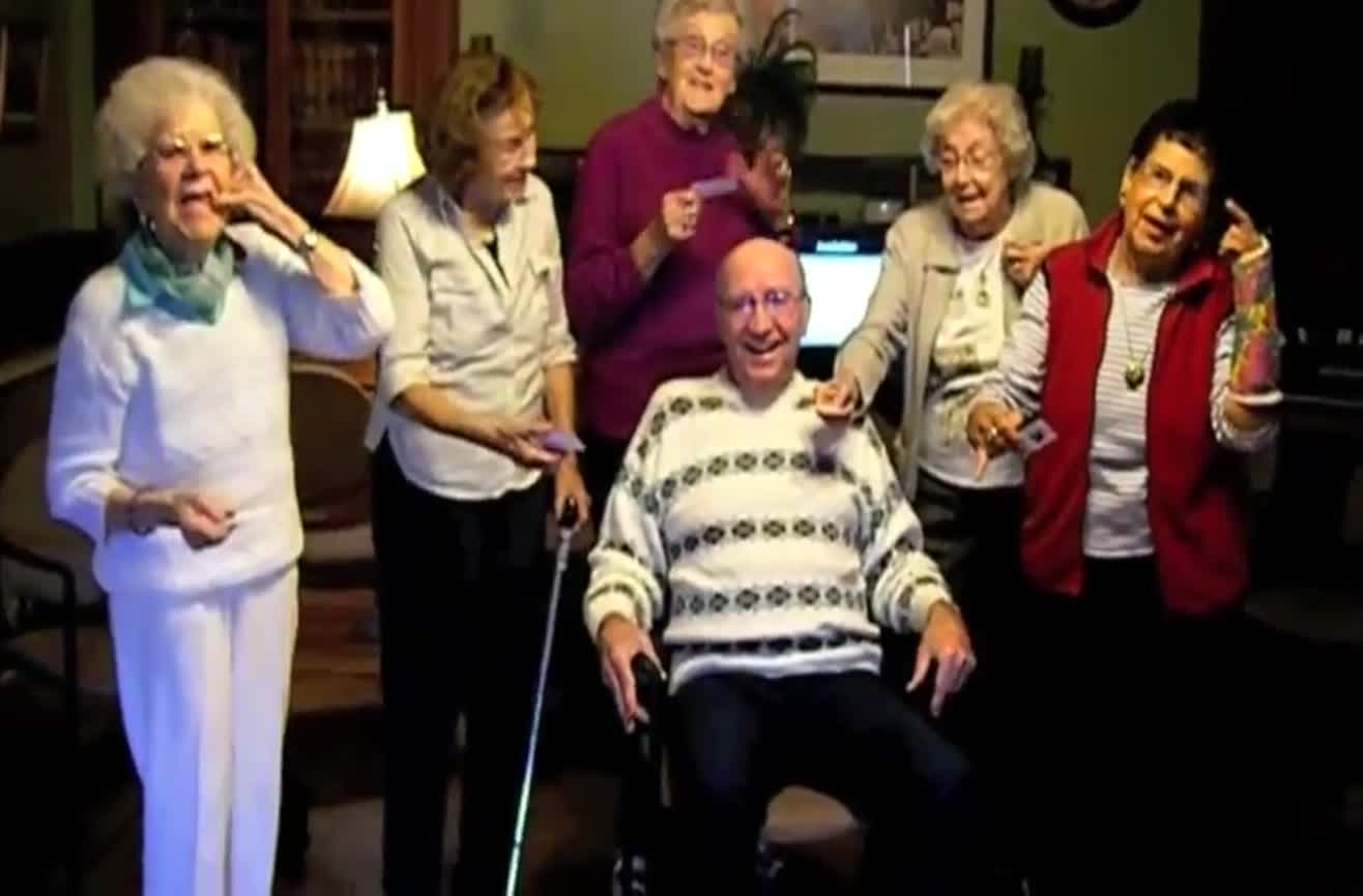 Nursing home residents perform