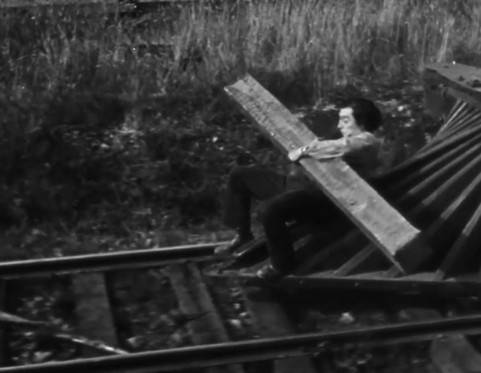 Five minutes of Buster Keaton's best stunts.