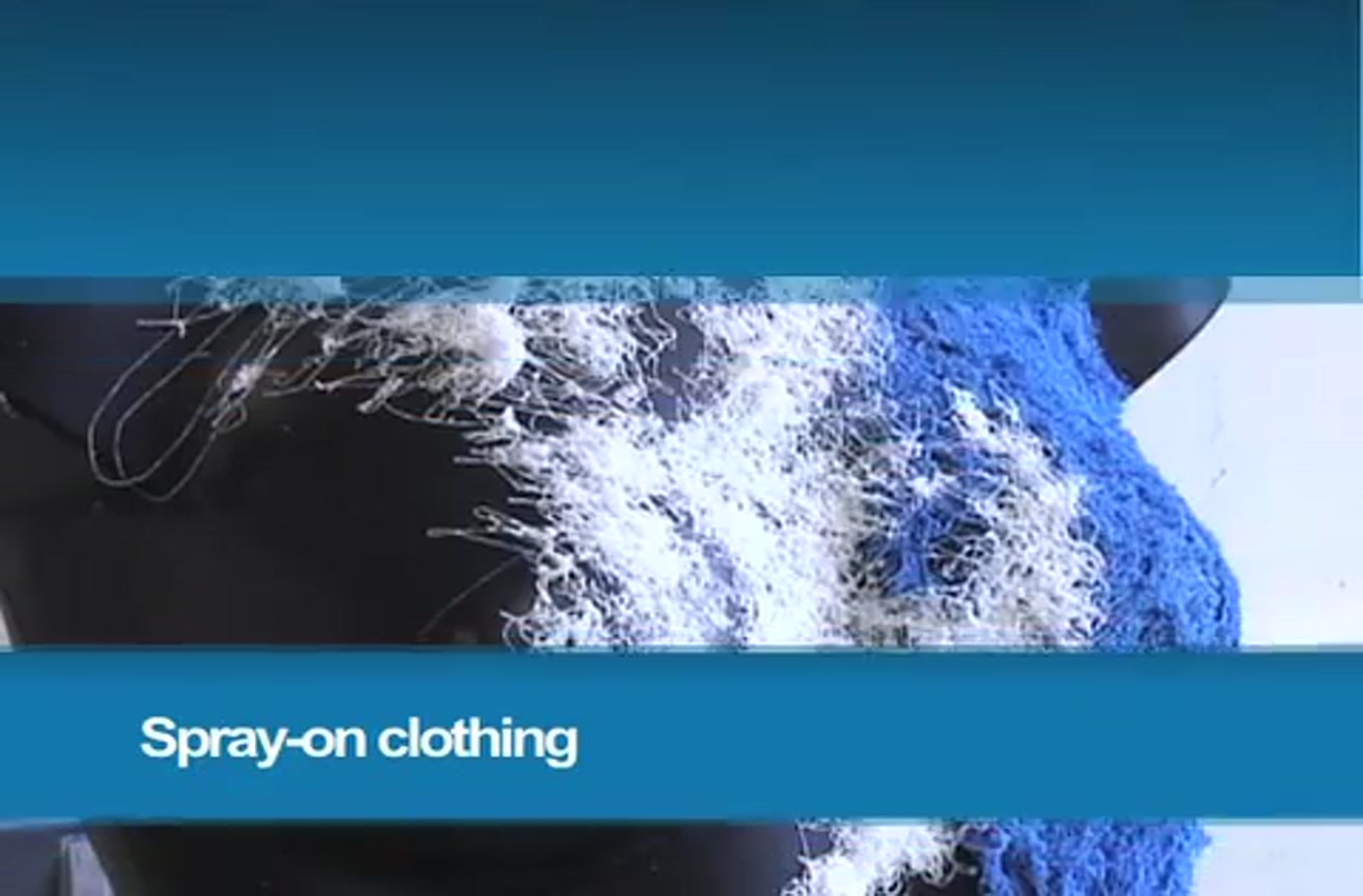 Sprayon clothing.