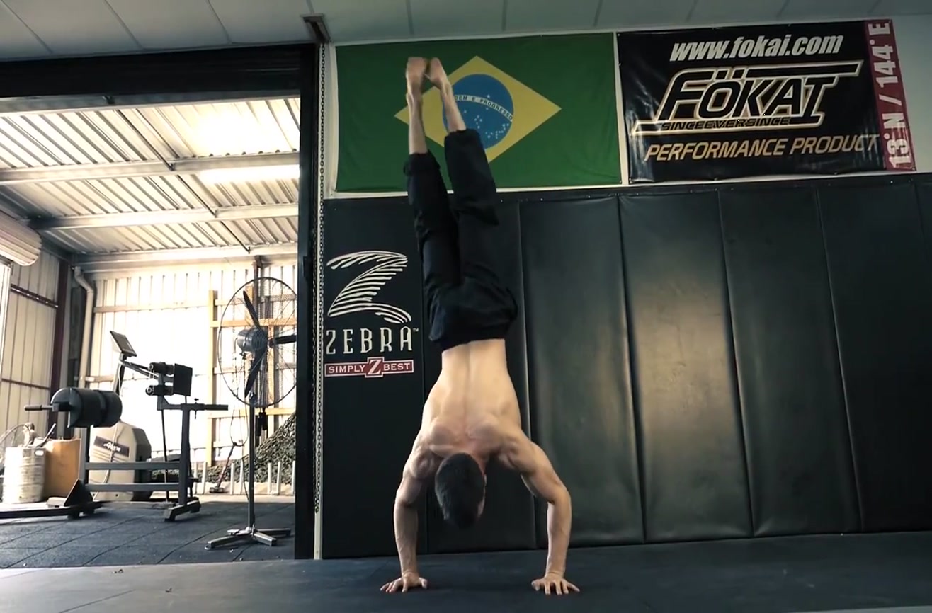 This is a breakdancer�s insane strength workout.