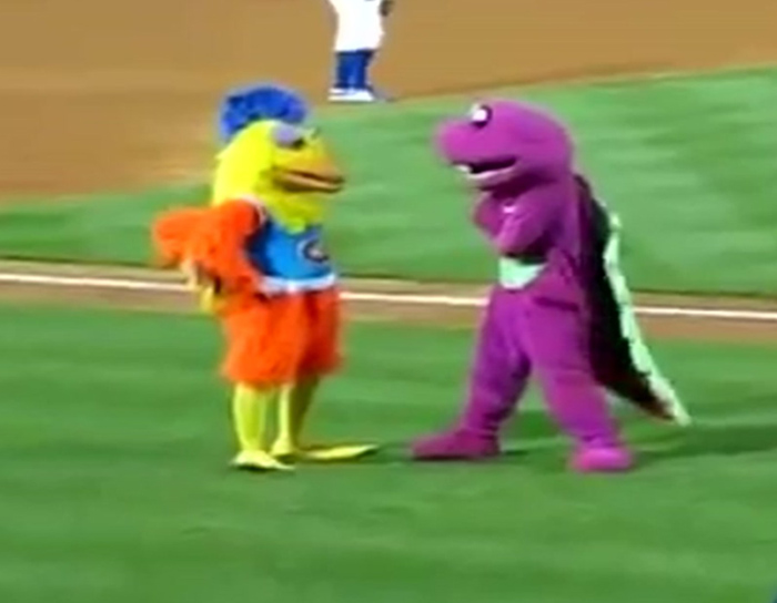This mascot battle just keeps getting better.