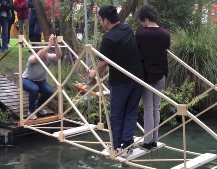 Bridge building competition.