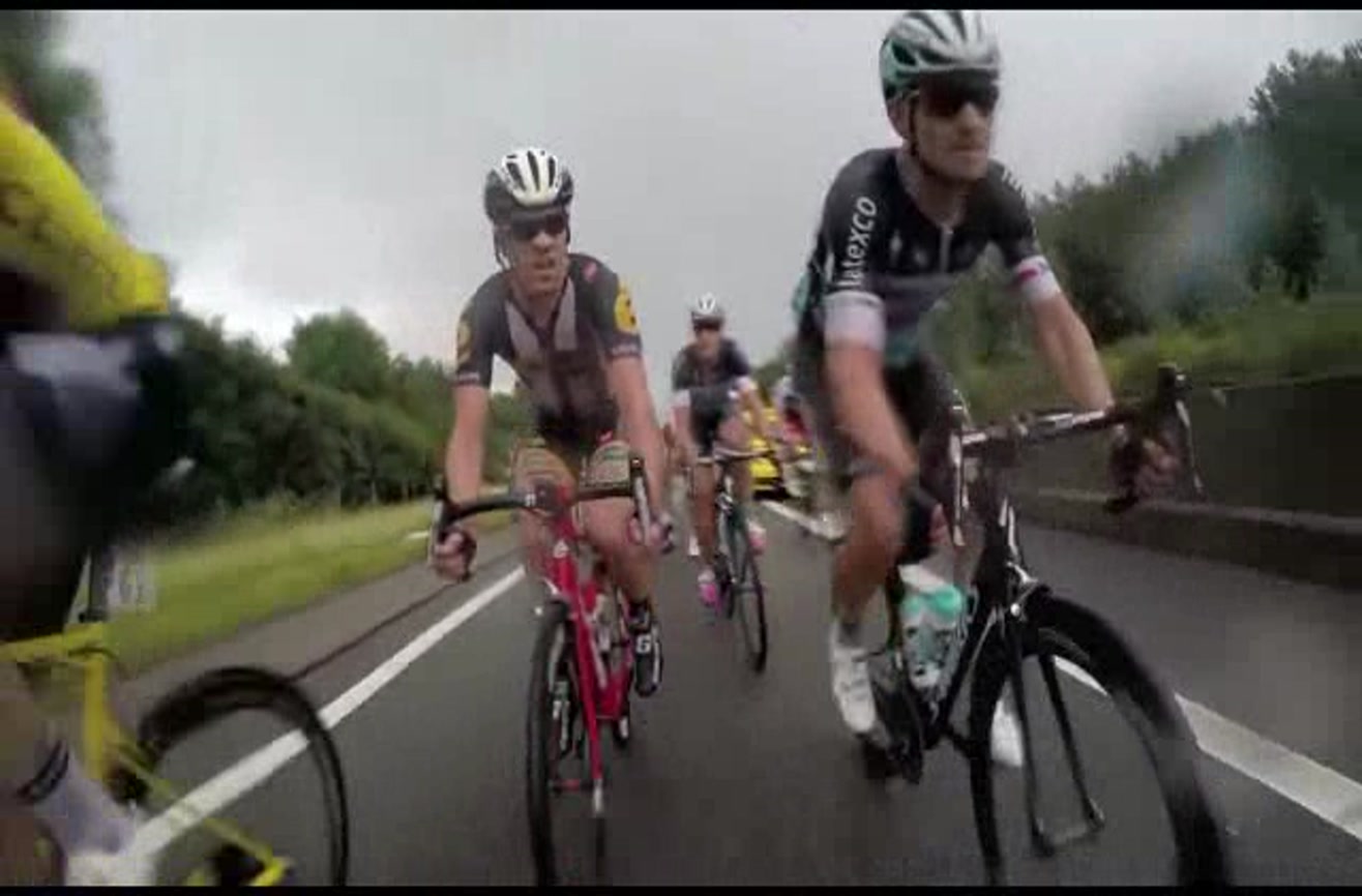See what the Tour de France looks like for the competing cyclists.