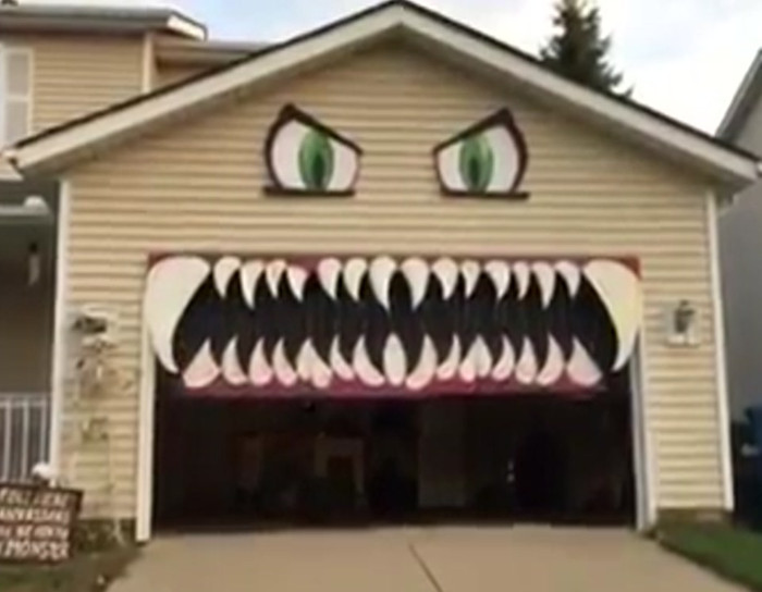 Monster garage door.
