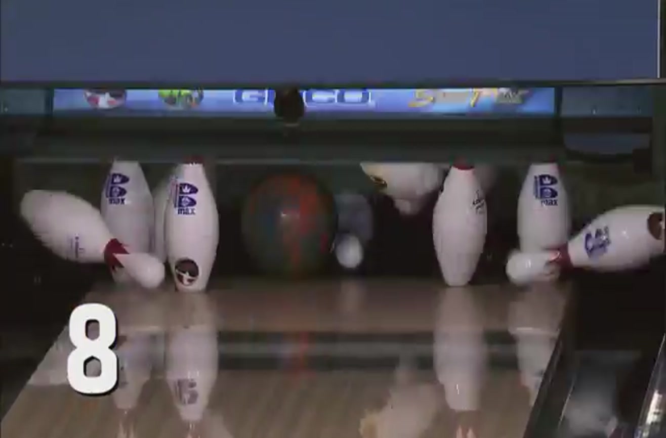 Professional bowler scores a perfect 300 game.