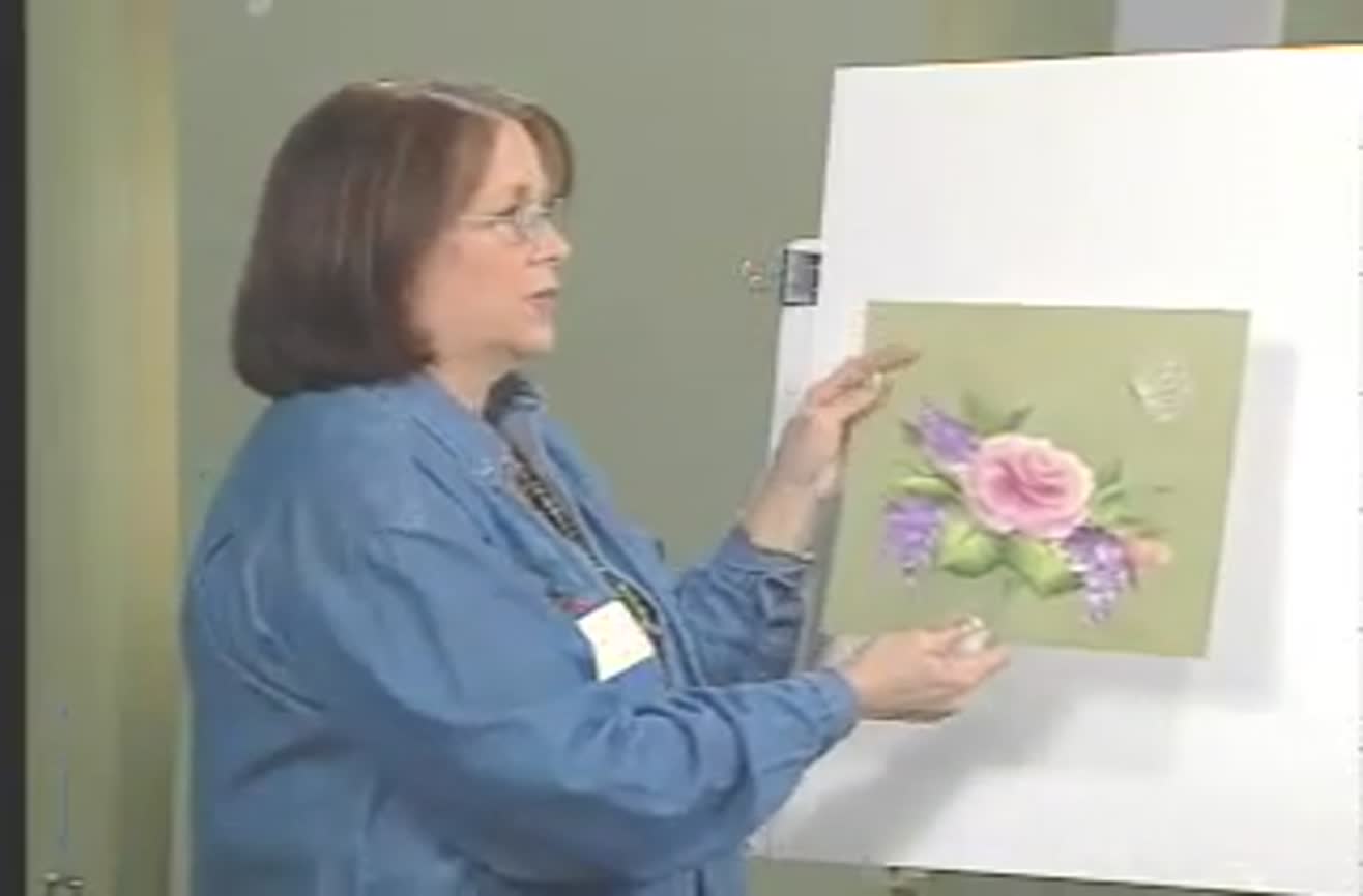How to paint the cabbage rose.
