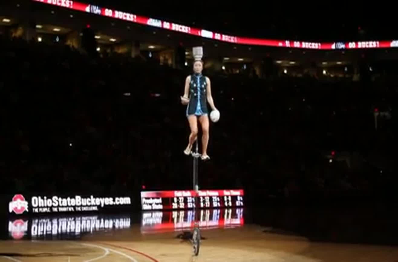 acrobat-performs-during-osu-halftime-show