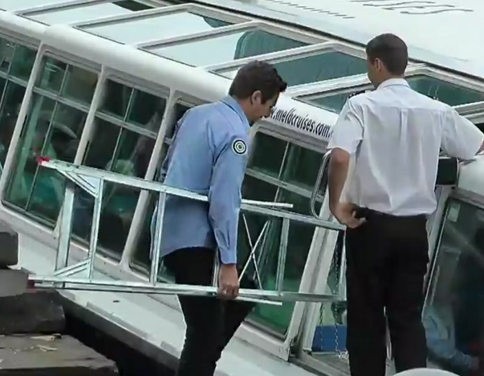 You can get in anywhere with a ladder under your arm.