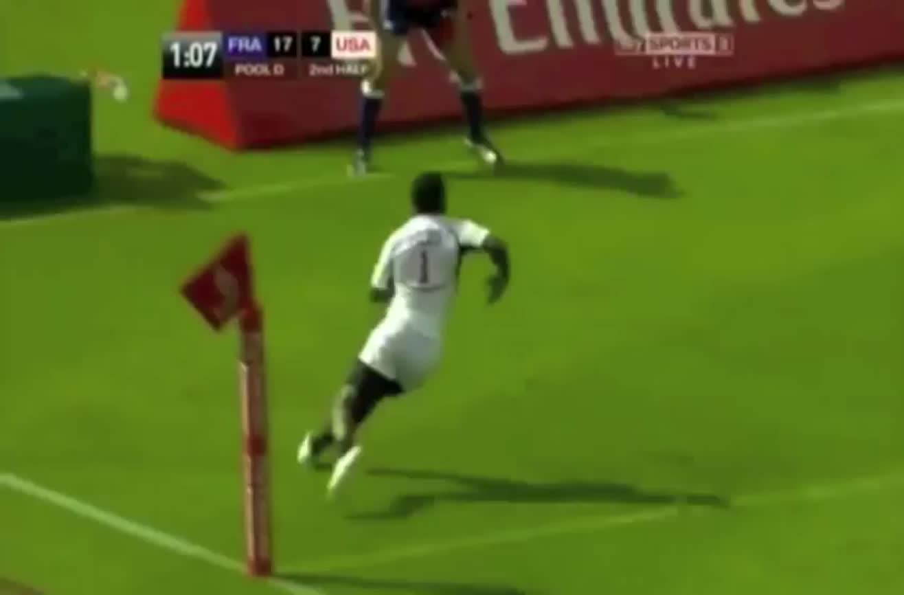 US Olympic sprinter on the US rugby team.