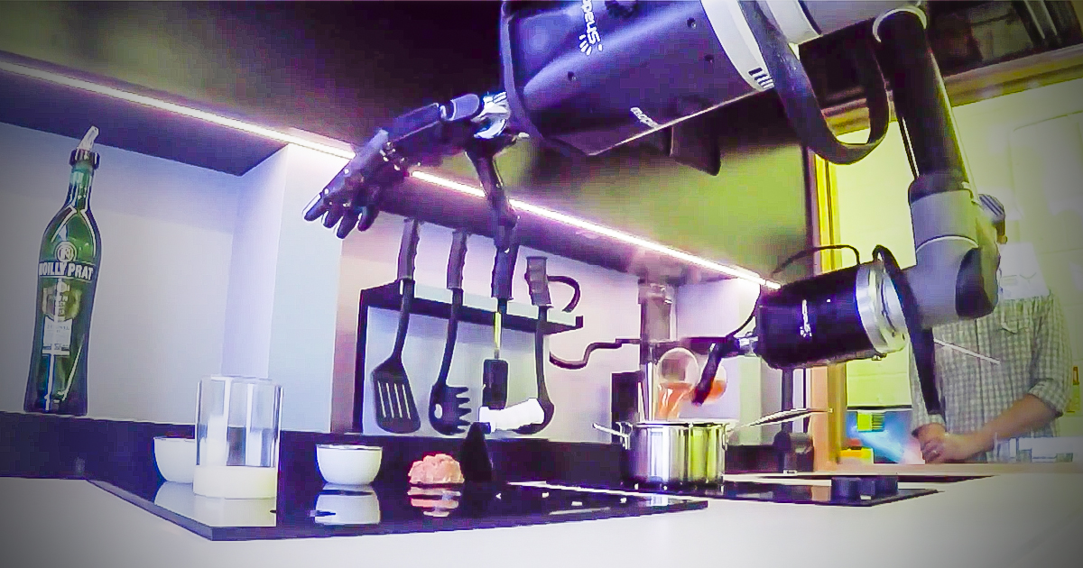 This handsfree cooking technology could be a reality as soon as 2018.