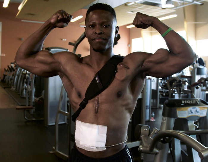 Meet the body builder without a pulse.