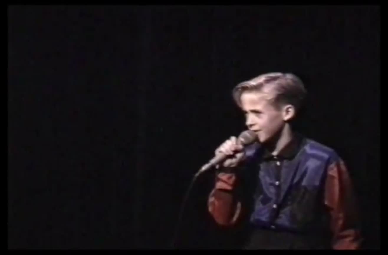 Ryan Gosling singing and dancing at 1991 talent show.