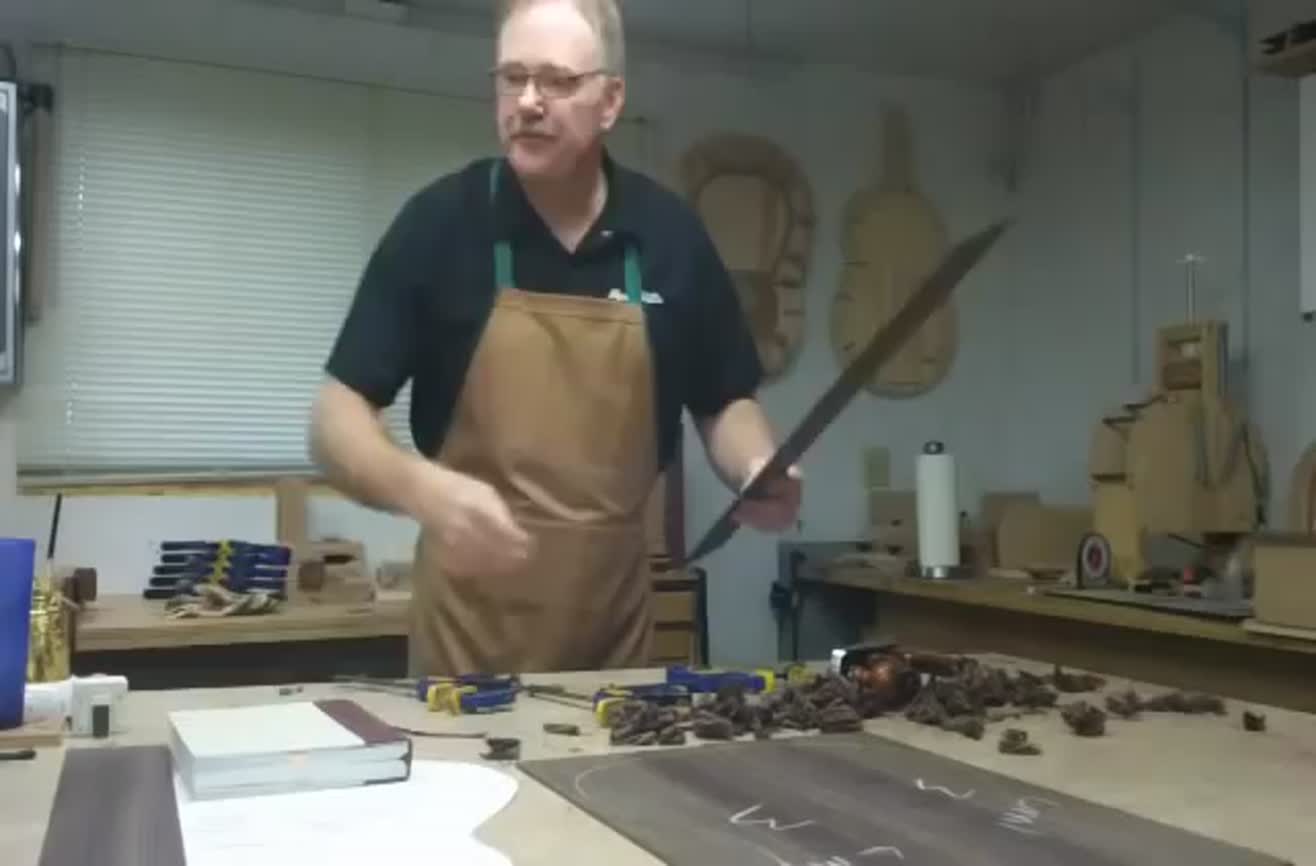 Classical guitar making.