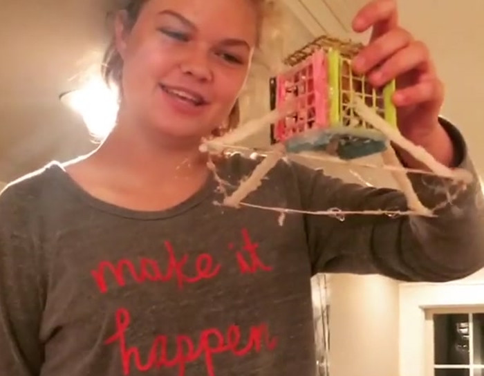 Failed egg drop experiment.