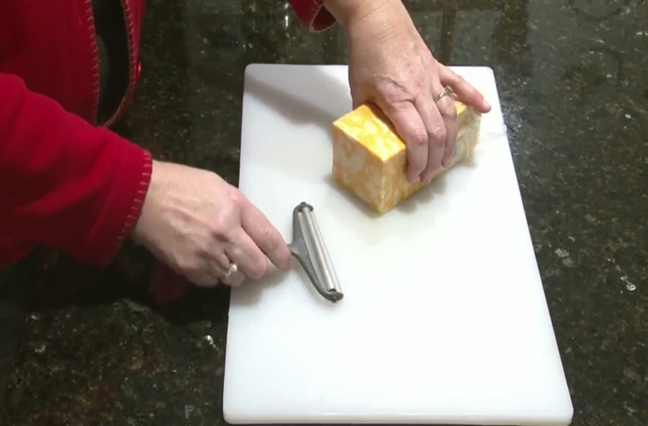 How to slice cheese.