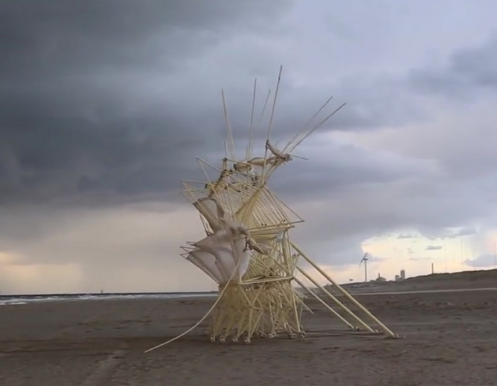 Giant wind propelled sculptures.