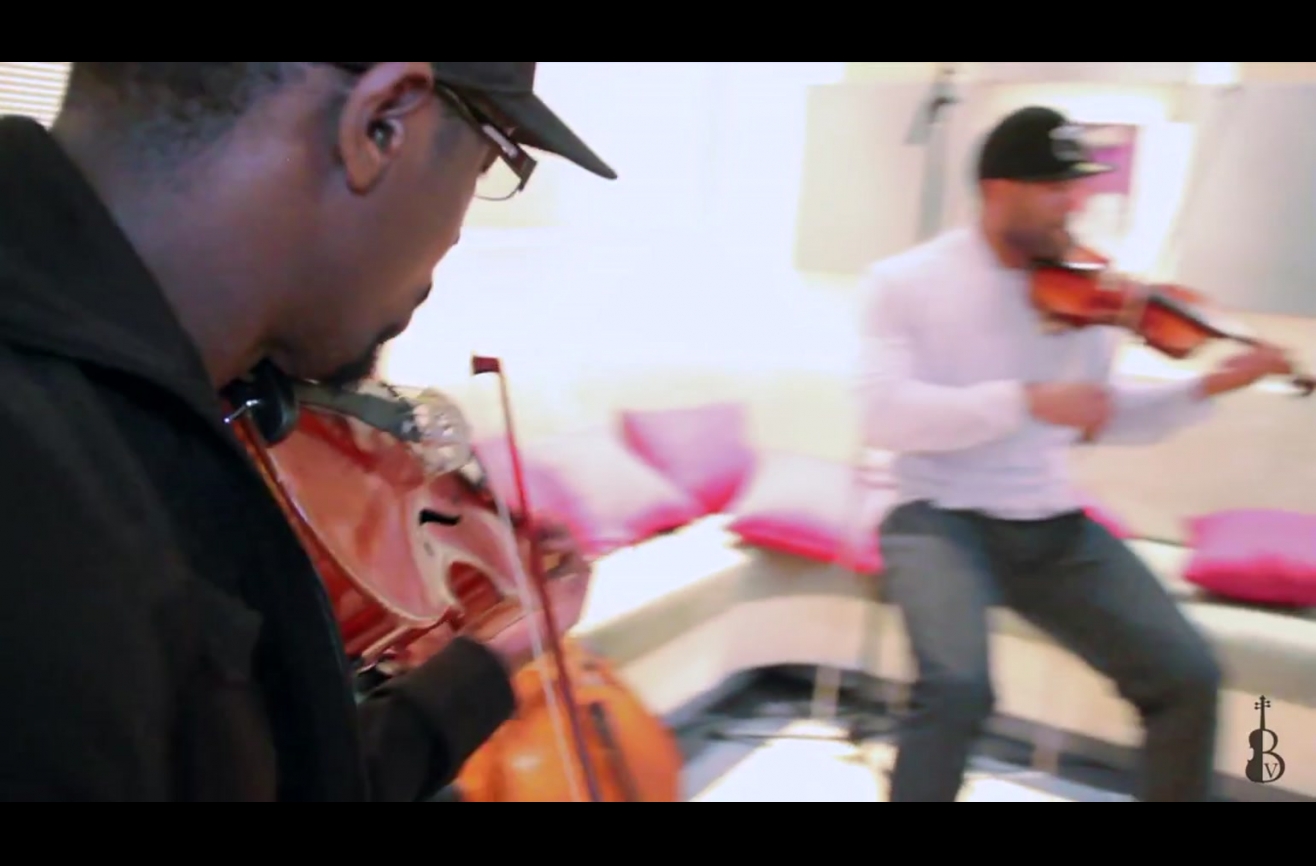Violins and pop songs go together surprisingly well in this mashup of