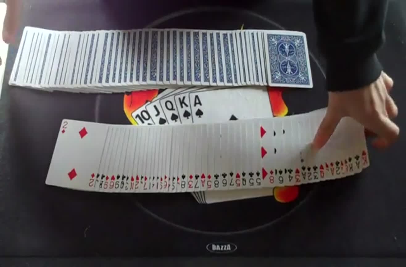 Incredible mathematic card trick.