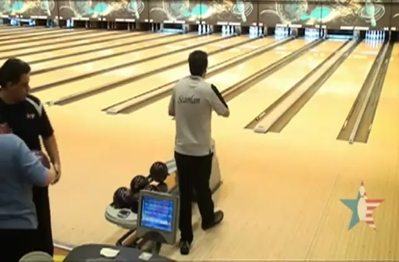 Accidently bowling the greatest strike.