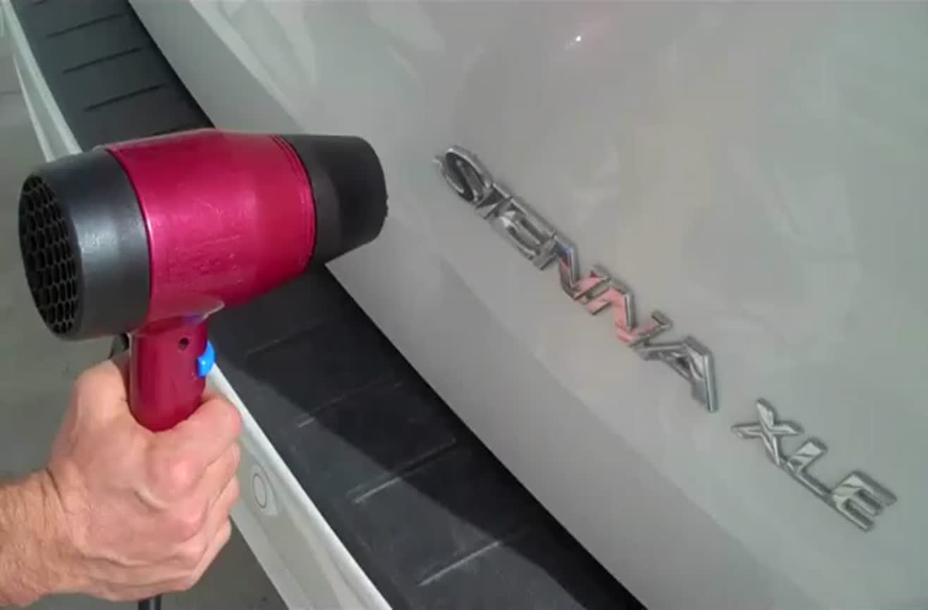 How to repair a dent in your car with canned air.
