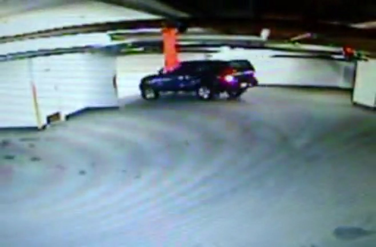 Parking mishap Truck rolls away.