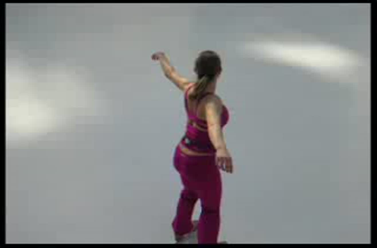 World record figure skating spin.