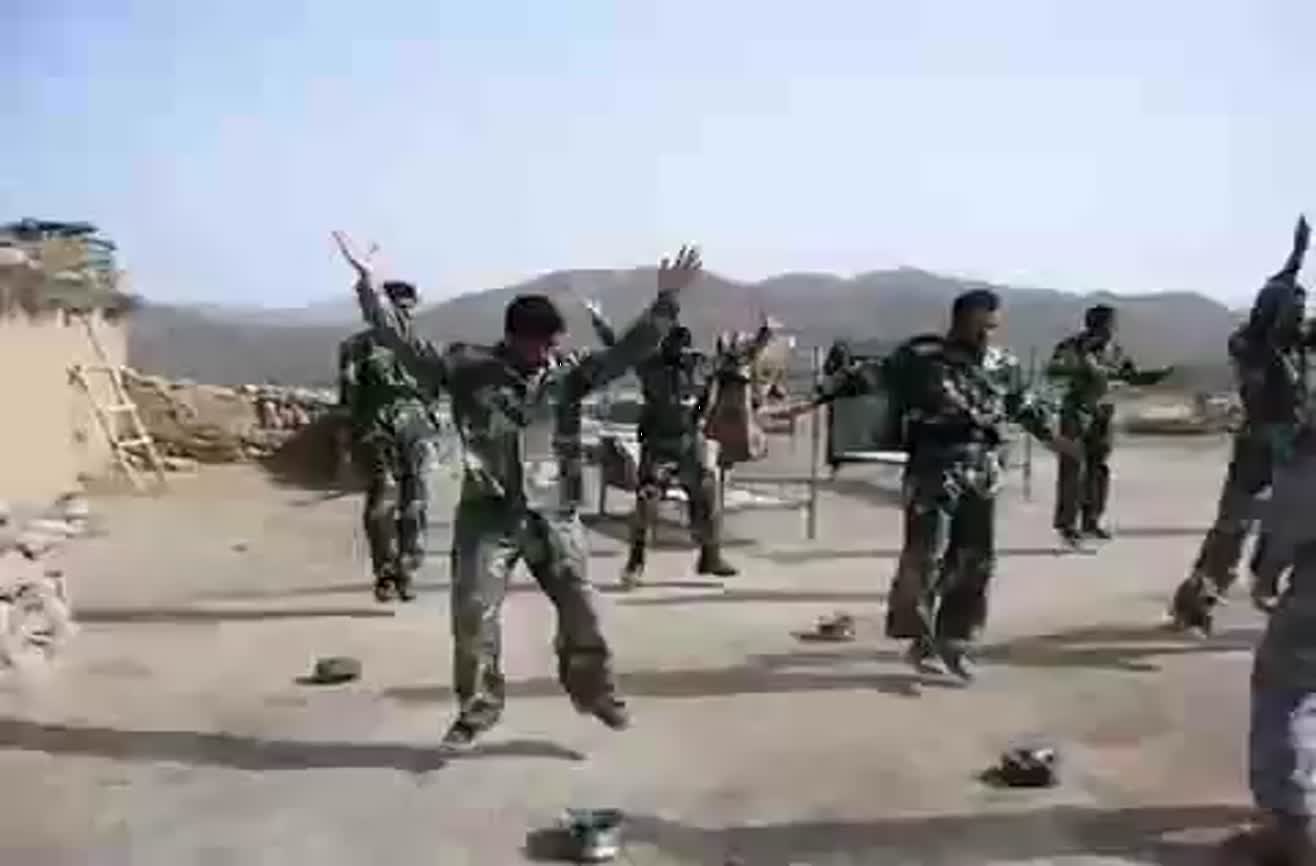 Afghanistan Army Jumping Jacks