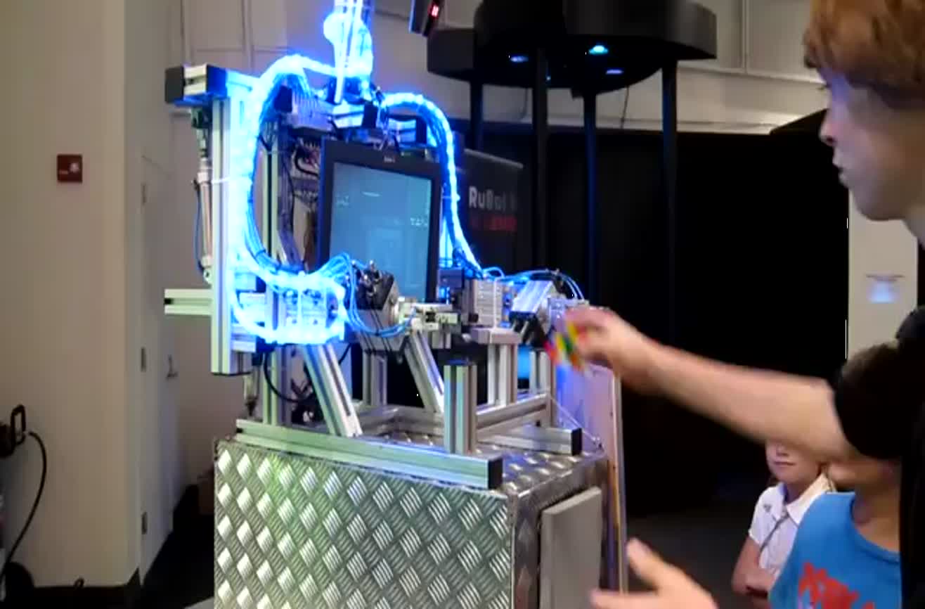 Solving Rubiks Cube with a Robot Hand
