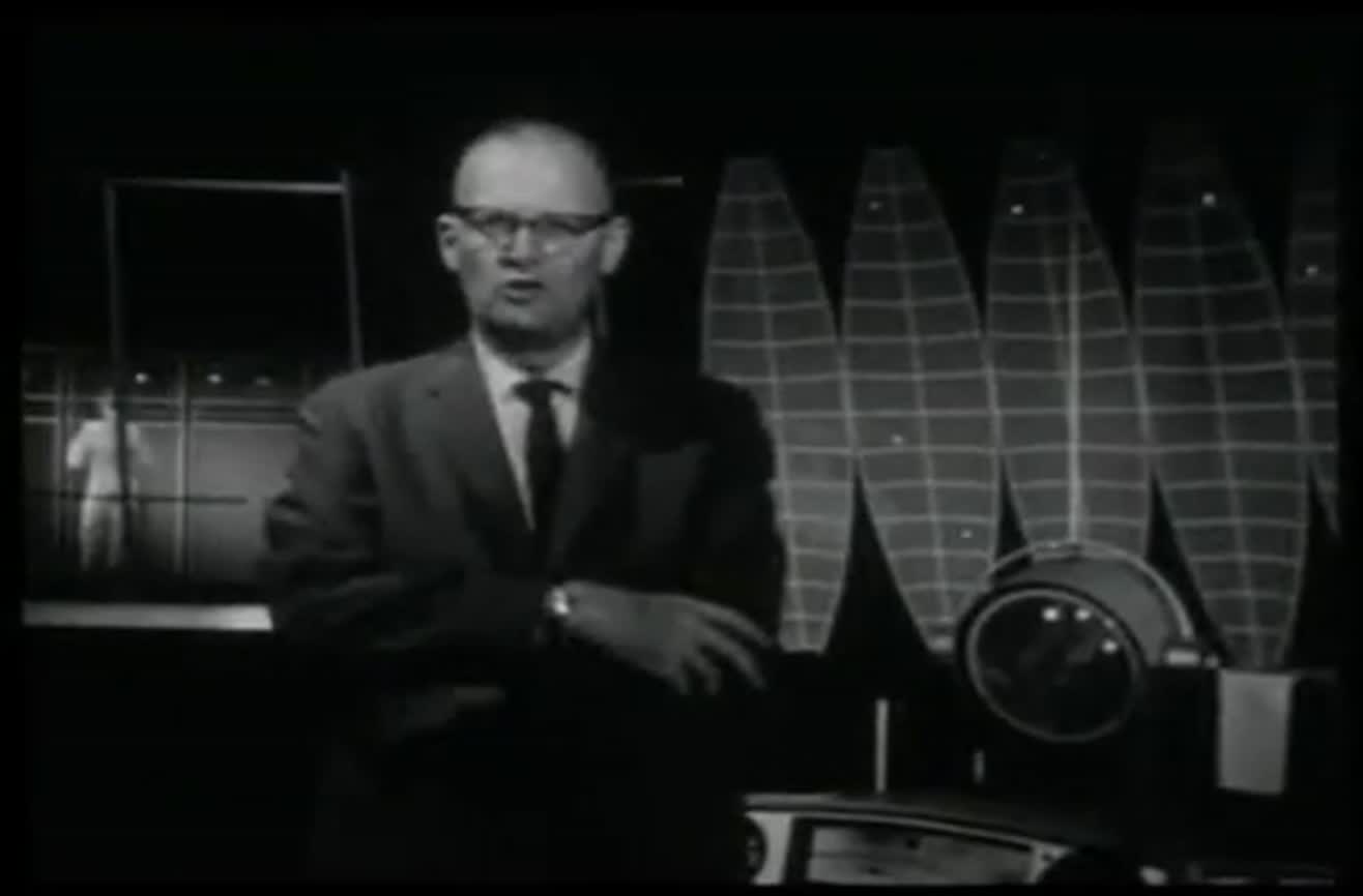 Arthur C. Clarke predicting the future in 1964.