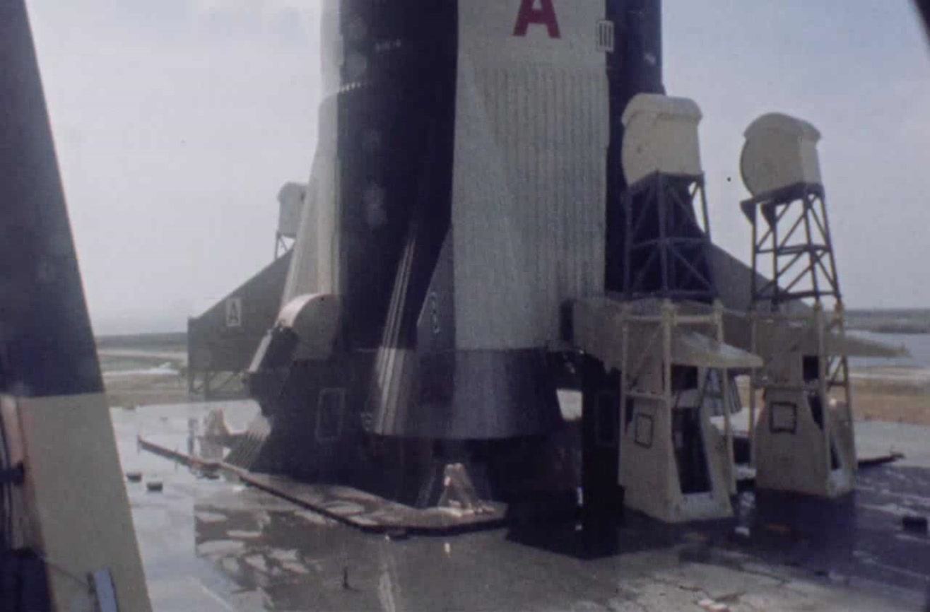 Apollo 11 Saturn V launch in slow motion.