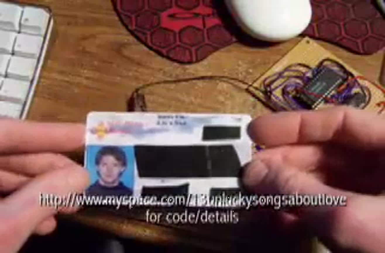 Driver's license trick.