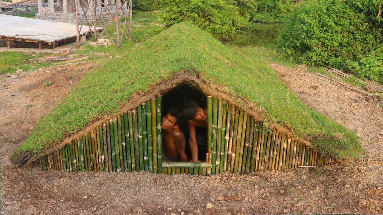 Building an underground home using only ancient tools