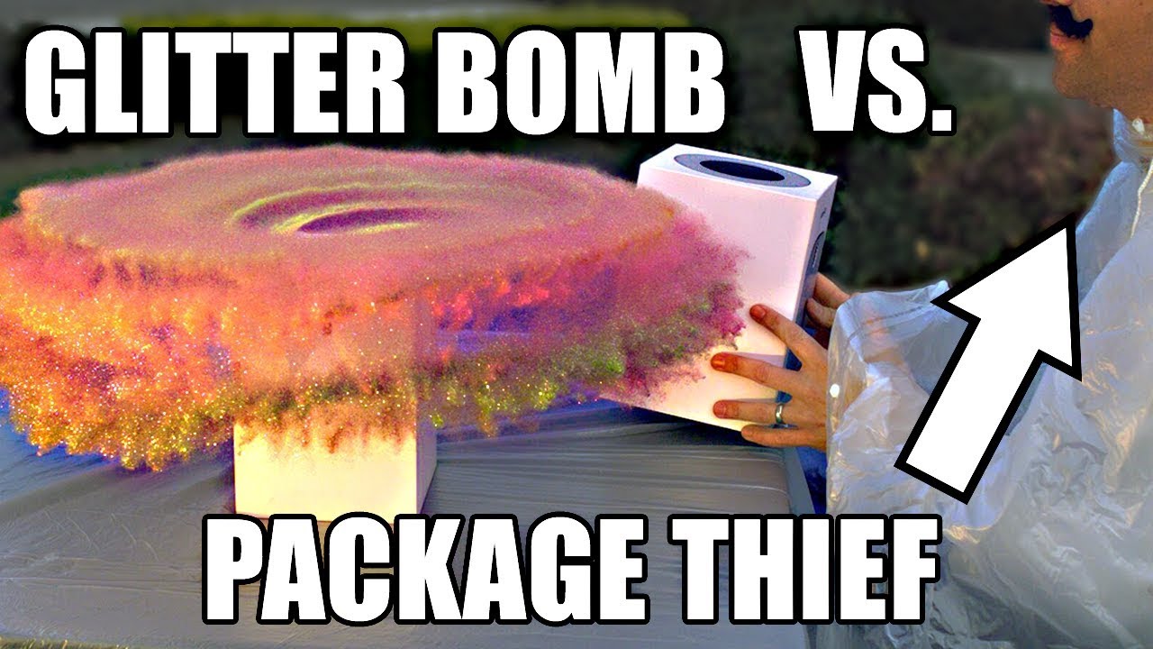 Package thief vs. Glitter bomb trap