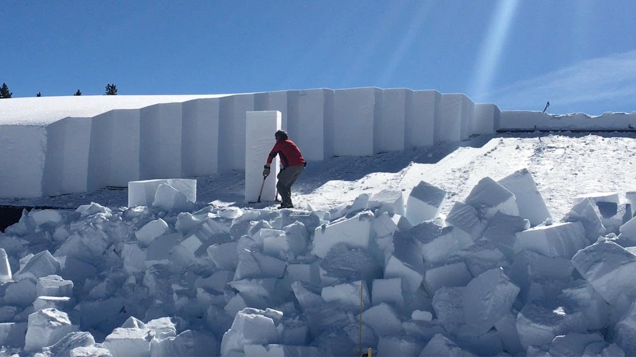 Clearing 7ft of snow in Yellowstone National Park
