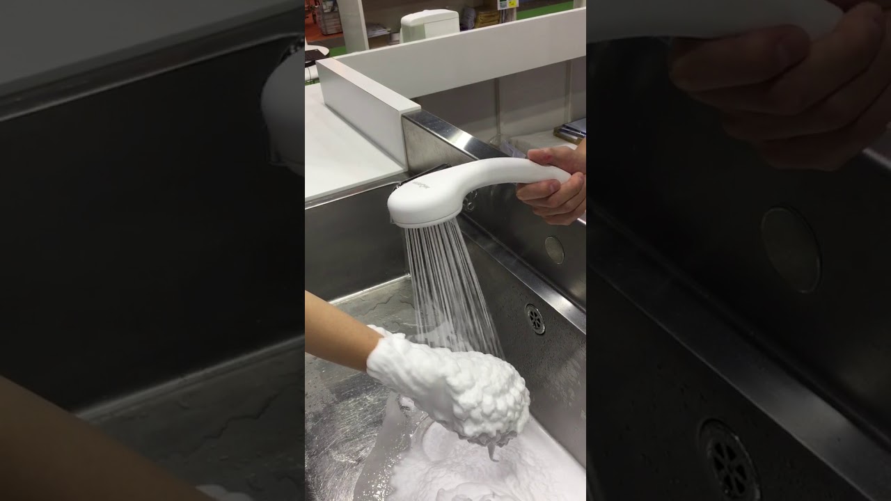 Shower head only makes foam.