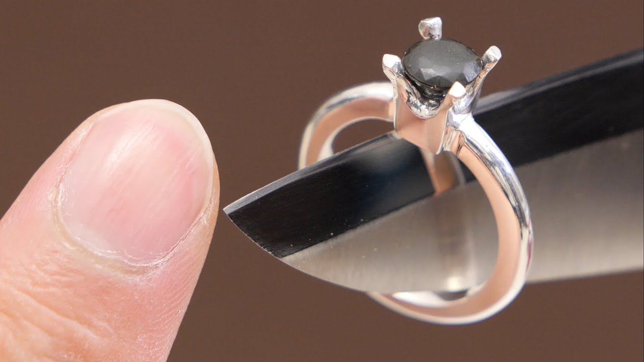 Engagement ring made from human nails