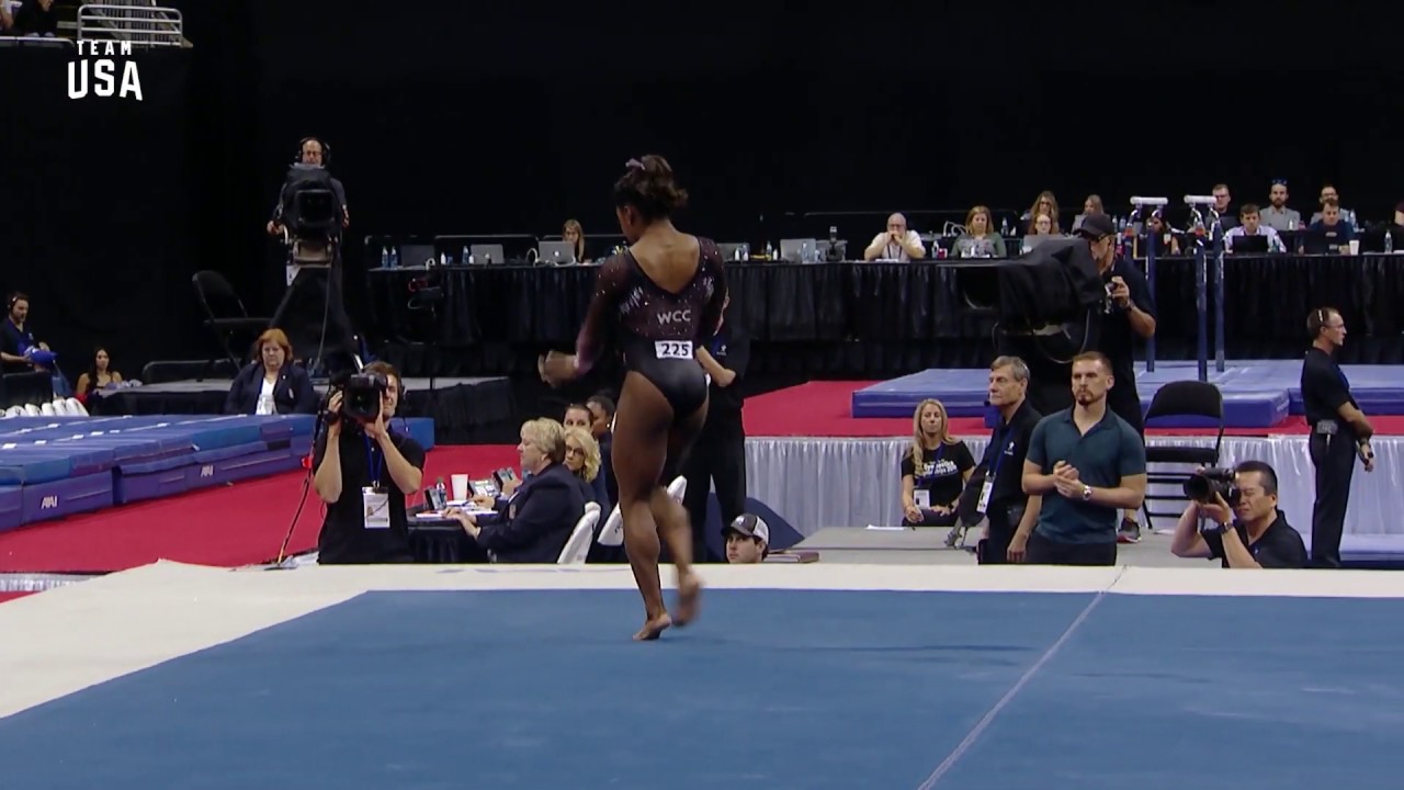 Simone Biles becomes first female gymnast to land triple-double