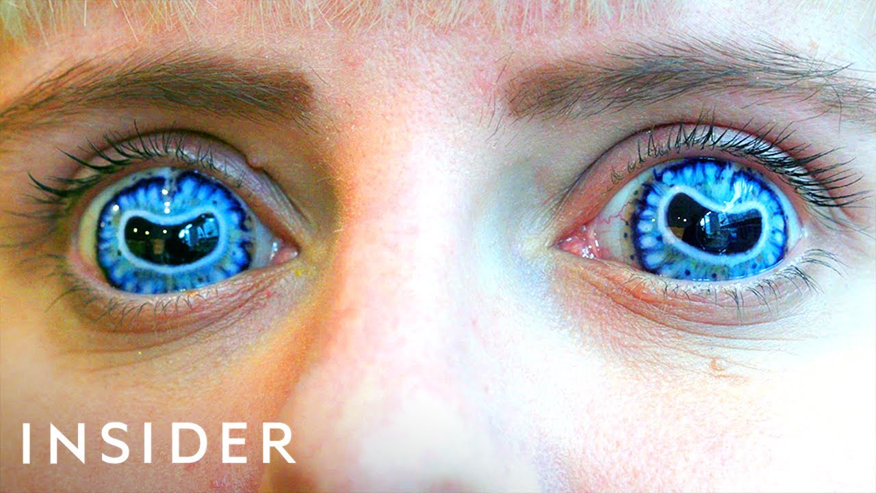 Contact lenses that change color, size, and shape for TV and movies