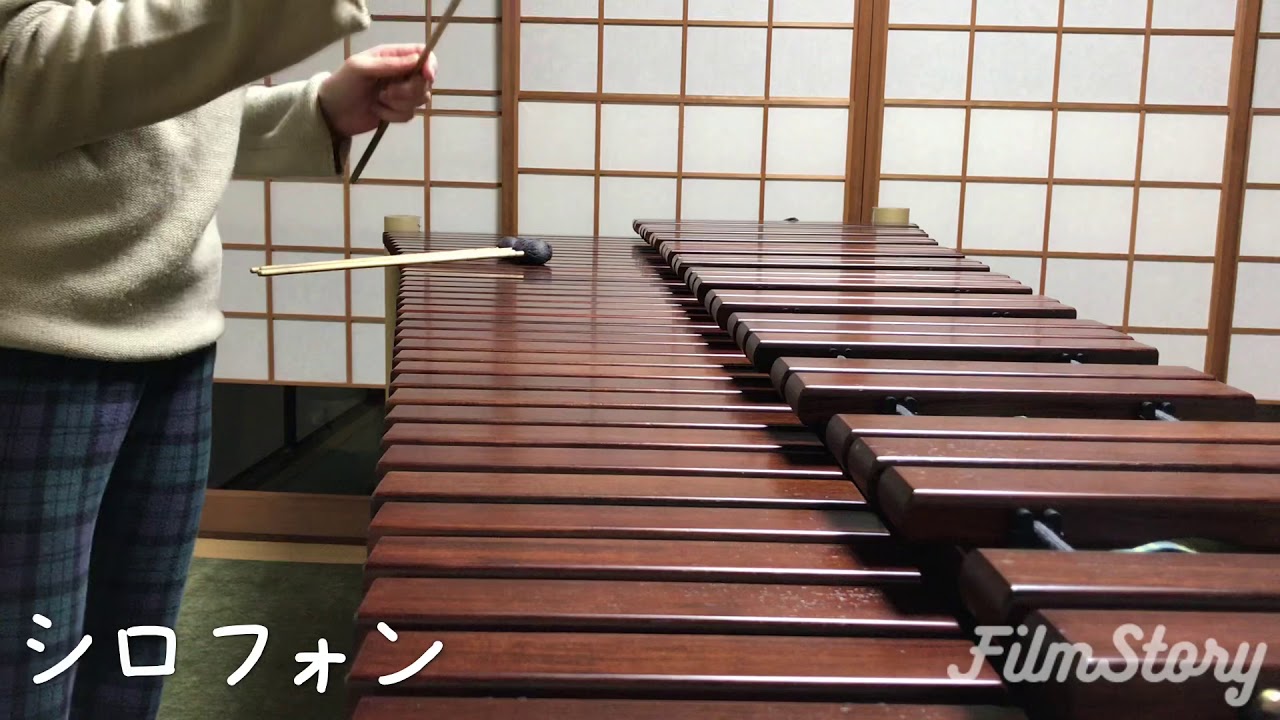Playing iPhone ringtones on a marimba.