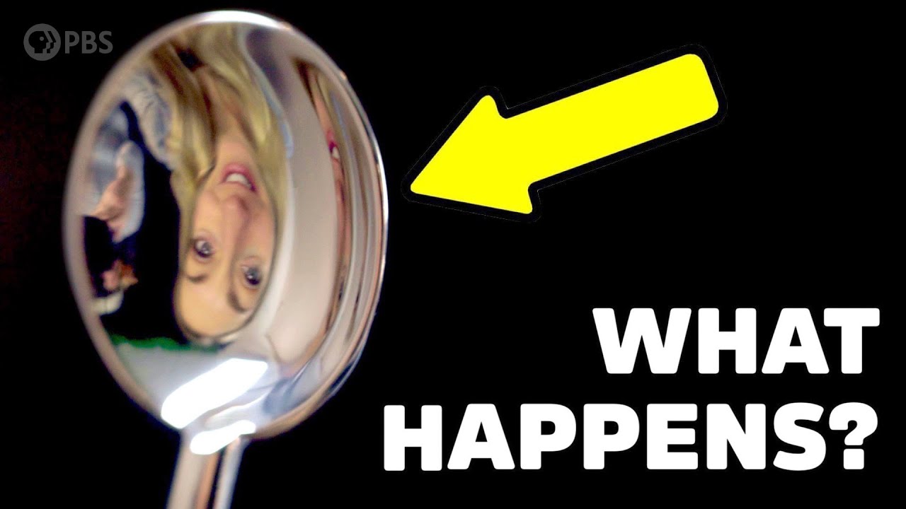 Spoon riddle How does your image flip as you bring it toward your face?