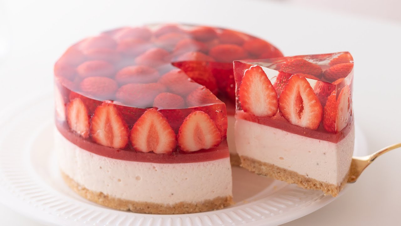 How to create a nobake eggless strawberry cheesecake