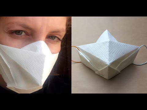 Surgical mask origami