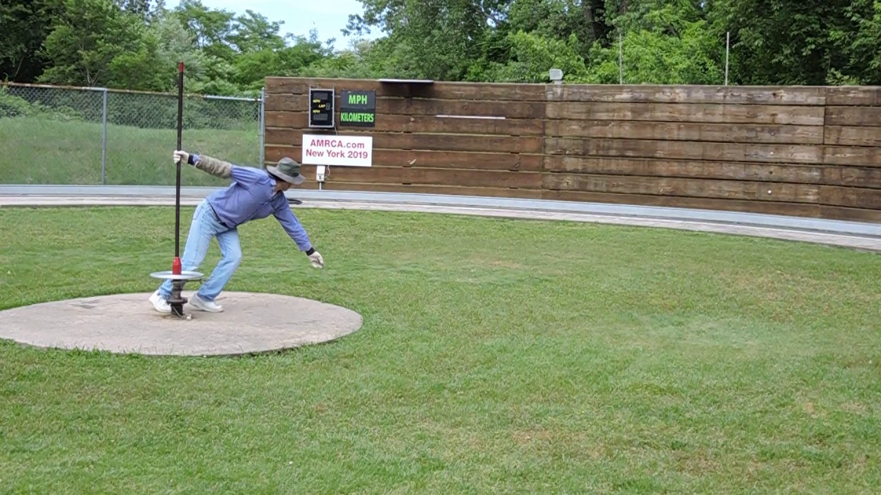 Electric tether car going 217mph.