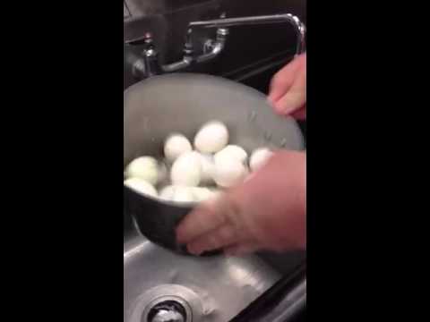 The shaking n' shelling method for hard-boiled eggs